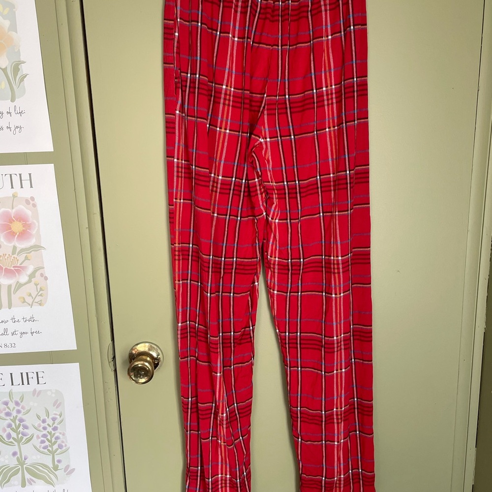 Tommy John Red Plaid Lounge Pants - Picture 6 of 8